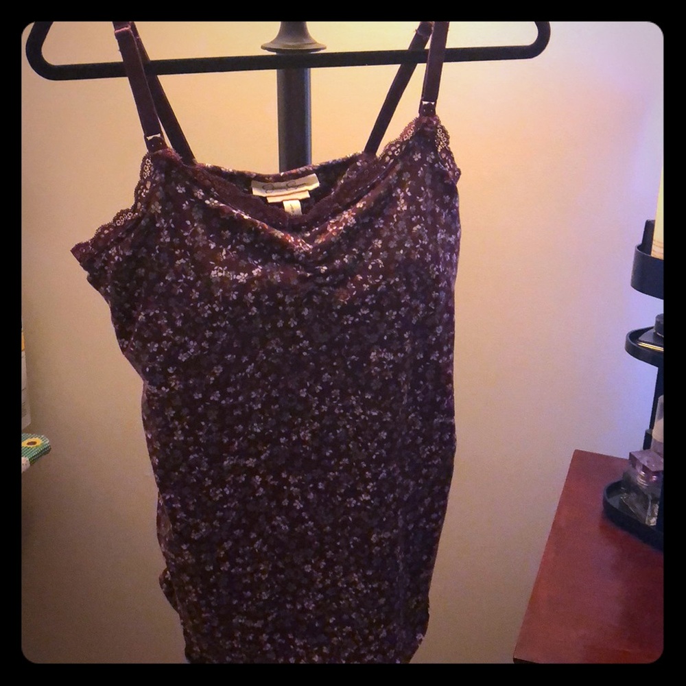 Burgundy Nursing Tank Top